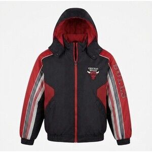 Vtg Pro Player Chicago Bulls Puffer Coat XL Michael Jordan Era Reversible! Mint!